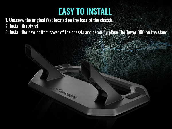 Thermaltake Tower 600 Horizontal Display Stand Kit – Snow White Chassis Stand For Custom PC Case Layout